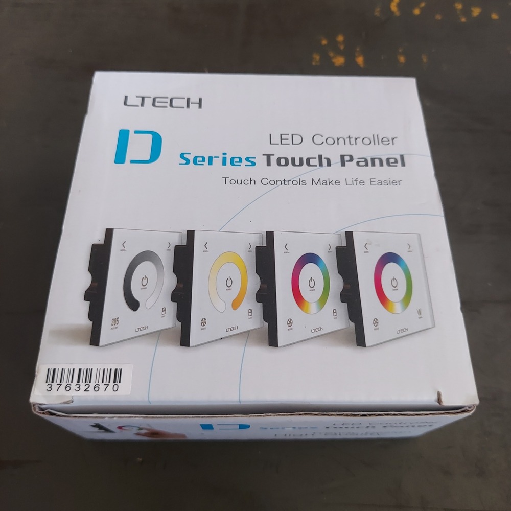 LTECH D4 D Series LED Controller Touch Panel RGBW 12-24V DC White